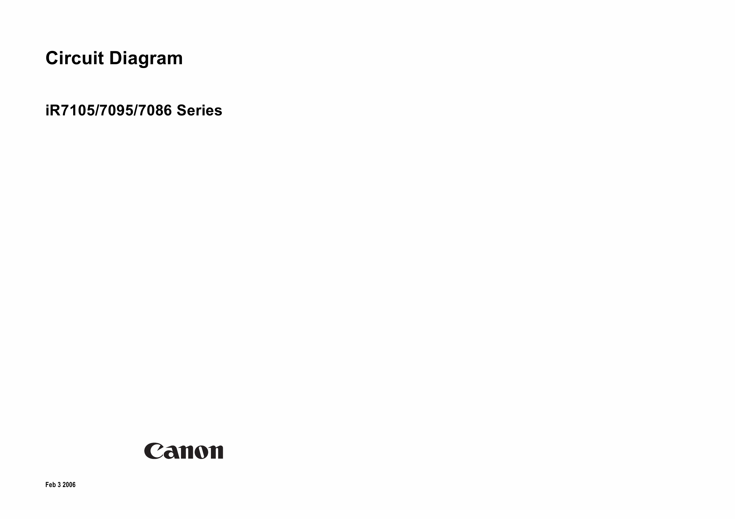 Canon imageRUNNER-iR 7105 7095 7086 Circuit Diagram-1